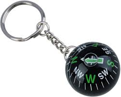 Compass keychain